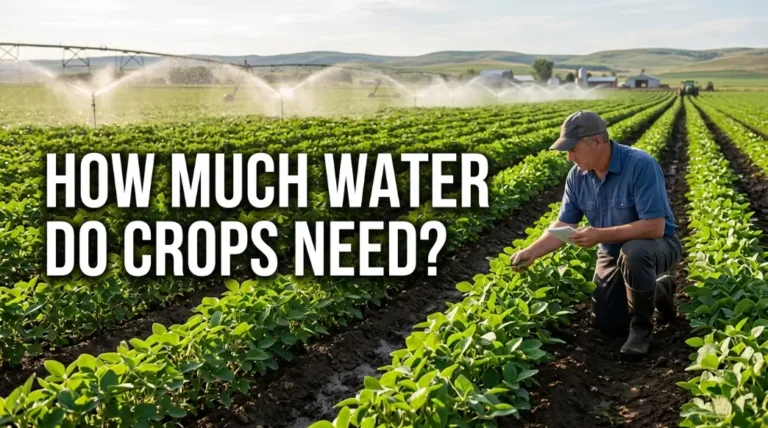 How much water do crops need image