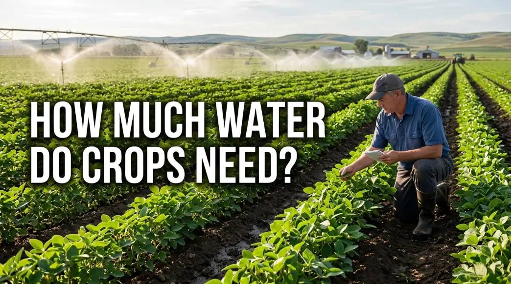 How much water do crops need image