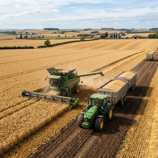 Golden wheat field ready for harvest